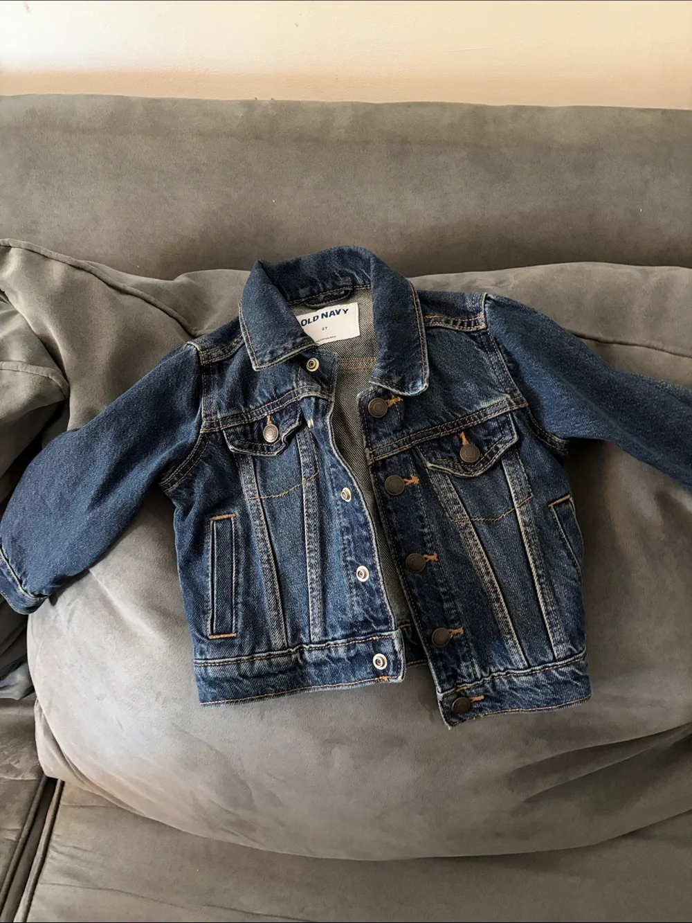 Old Navy Boys' Dark Blue Denim Jean Jacket